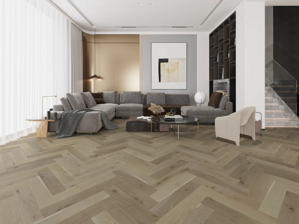 Nouveau 7 Bespoke Herringbone - Breezy Boardwalk